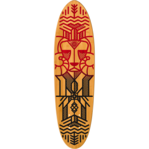 Classic Cruiser Skateboard in Bamboo - Ram Design (Deck Only)