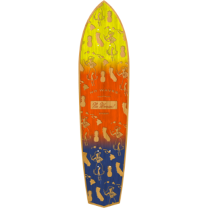 Diamond Tail Cruiser Skateboard in Bamboo - Hula Love Design - (Deck Only)