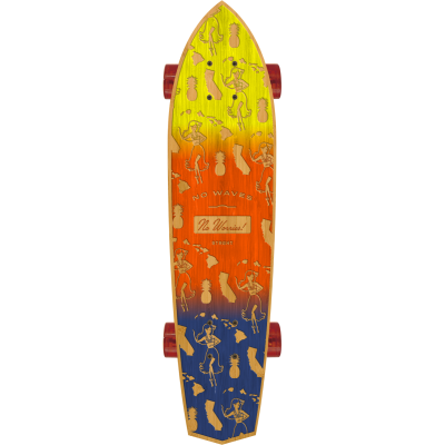 Diamond Tail Cruiser Skateboard in Bamboo - Hula Love Design