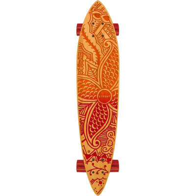 Pin Tail Cruiser Skateboard in Bamboo - Kiana Design