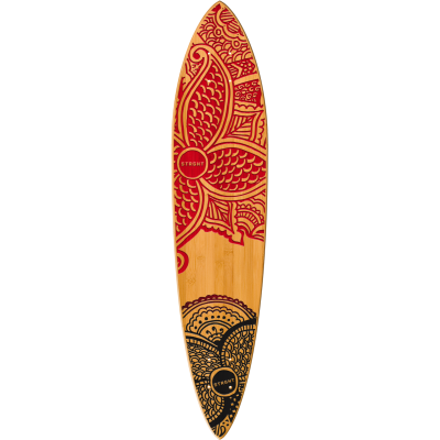 Pin Tail Cruiser (Deck Only) Skateboard in Bamboo