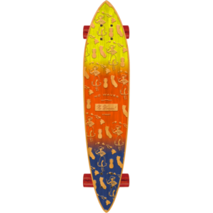 Pin Tail Cruiser Skateboard in Bamboo - Hula Love Design