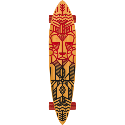 Pin Tail Cruiser Skateboard in Bamboo - Ram Design