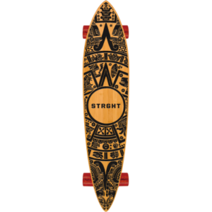 Pin Tail Cruiser Skateboard in Bamboo - Warrior Calendar Design